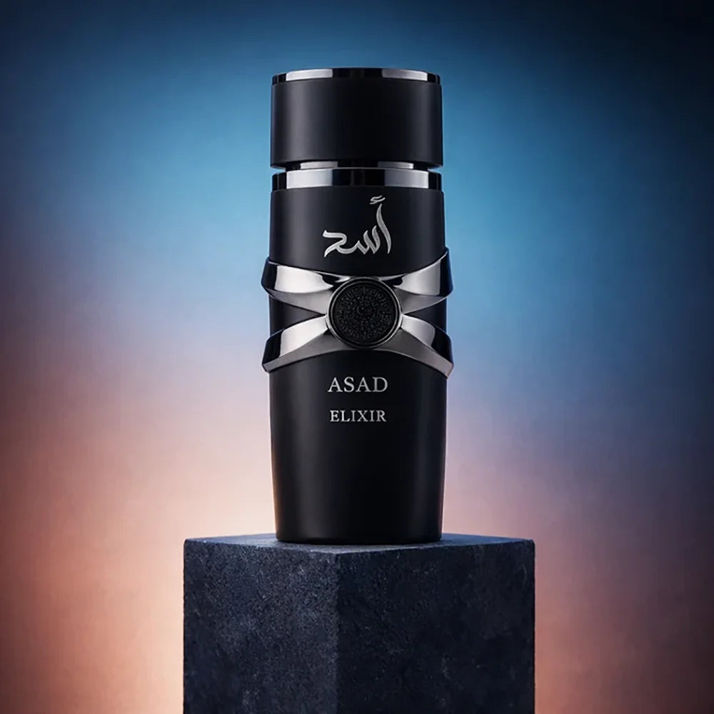Asad Elixir Men EDP Perfume 100ml, Spicy Woody Oriental Long Lasting Arabian Style Fragrance, Masculine Cologne for Daily & Evening Wear