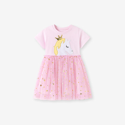Summer Kids Dress Cute Tulle Baby Dress  Children's Princess Dress