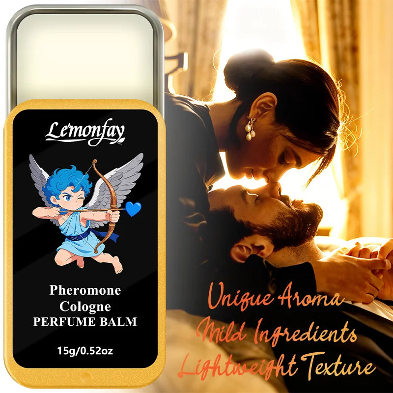 Lemonfay Pheromone Cologne Perfume Balm | Portable Long-Lasting Fragrance for Men & Women | Travel Size 15g