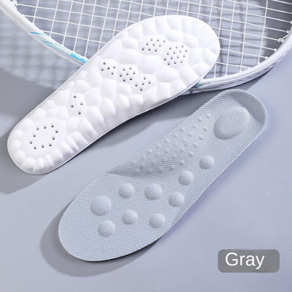 4D Sport Insoles PU Arch Full Insole, Odor-Resistant, High-Elastic Shock Absorption