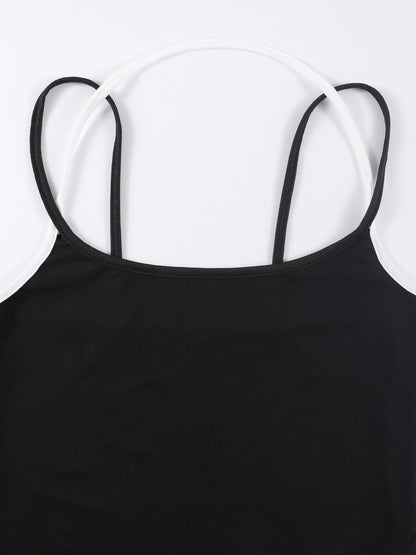 DIY Custom Graphic Logo women Color Blocking Vests Soft Singlet Halter Tops Fashion Slimming Vest Fitness Summer New Clothing