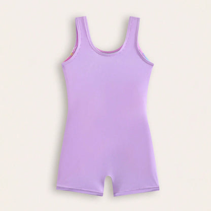 Printed Sleeveless One-Piece Swimsuit for Kids Girls