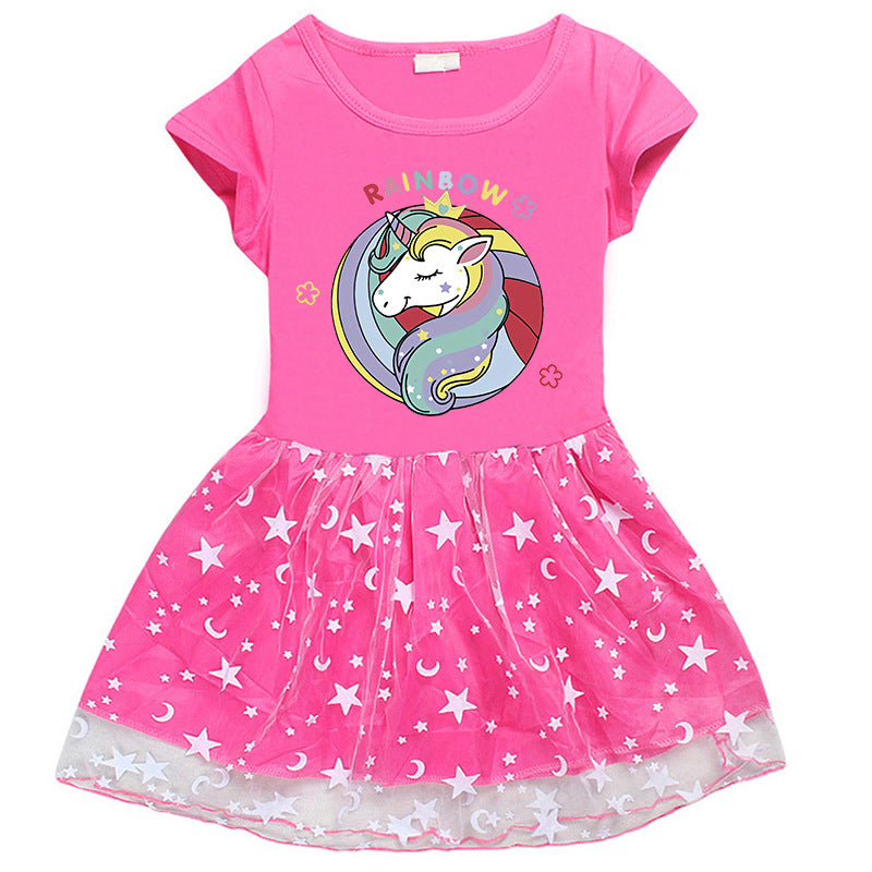 Girls' Half Sleeve Summer Dress