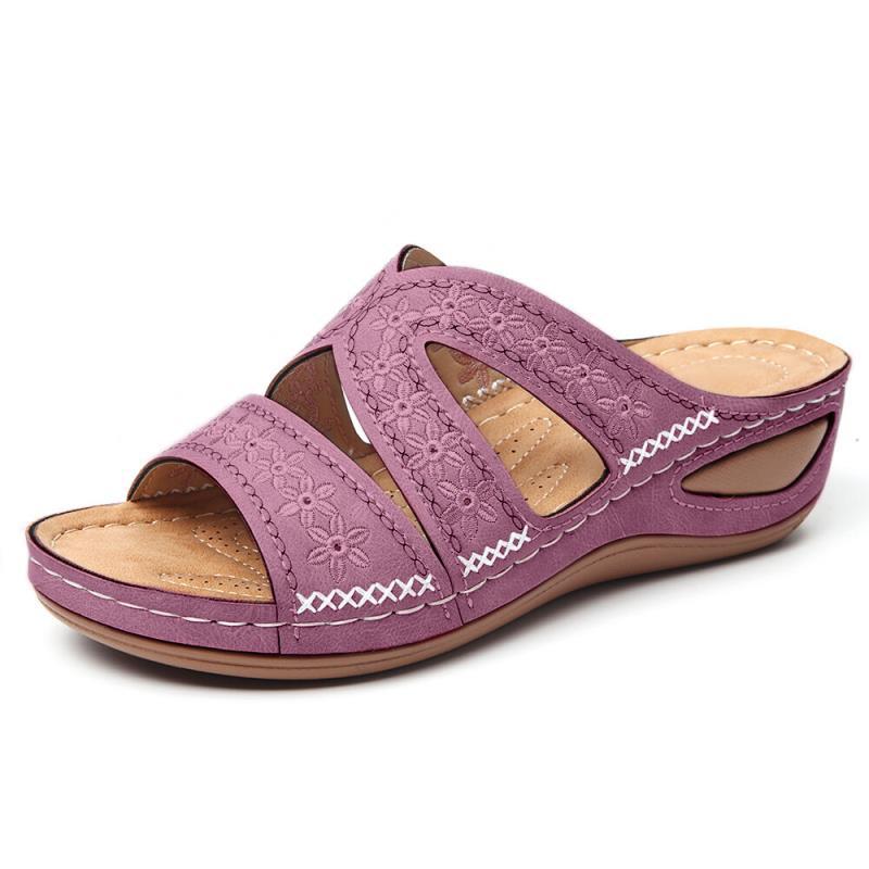 Women'S Sandals Open Toe Summer Women Flats Shoes Female Lightweight Woman Wedges Sandals Ladies Sandals Big Size