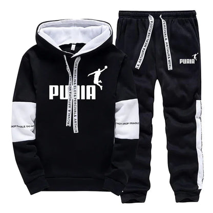 Hot Sales Mens Tracksuit Print Casual Sweatshirts Sportswear Single Piece Hoodie Pants Outdoors Gym Sports Jogging Mens Clothing