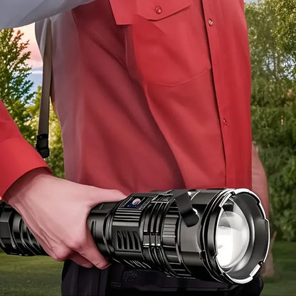 Ultra Bright Torch Built-in Battery Flash Light Emergency Spotlights 5km 1500W Most Powerful Led Flashlights Tactical