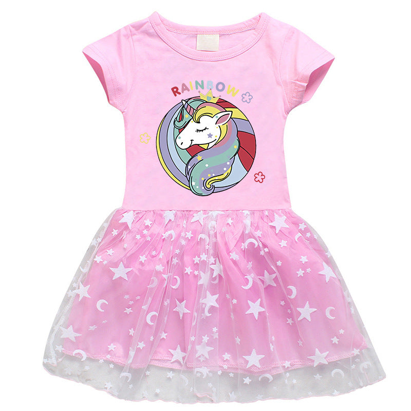 Girls' Half Sleeve Summer Dress