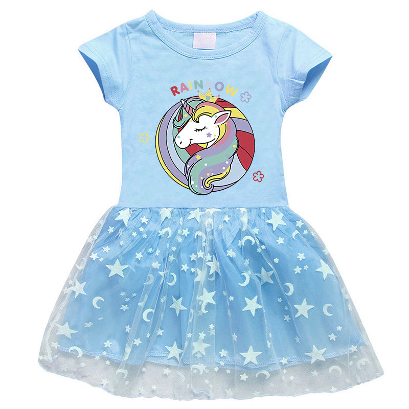 Girls' Half Sleeve Summer Dress