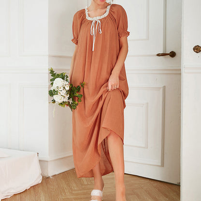 Middle Eastern French Temperament Home Wear Loose Casual Summer Pajamas For Ladies