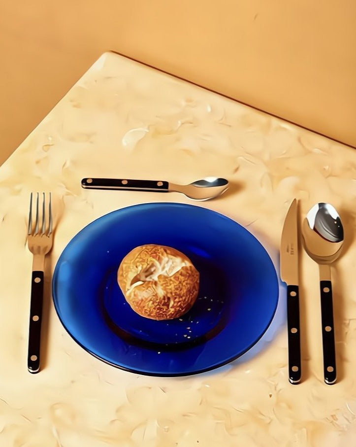 Elegant Modern Nordic Flatware Set Of 10 - Bistrot Rivet Cutlery