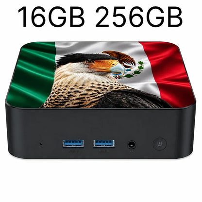 Powerful Portable Gaming Mini PC New Mexico Brazil Flag Core i3 6100 16GB 2TB M.2 SSD Win11 4K@60Hz HD
