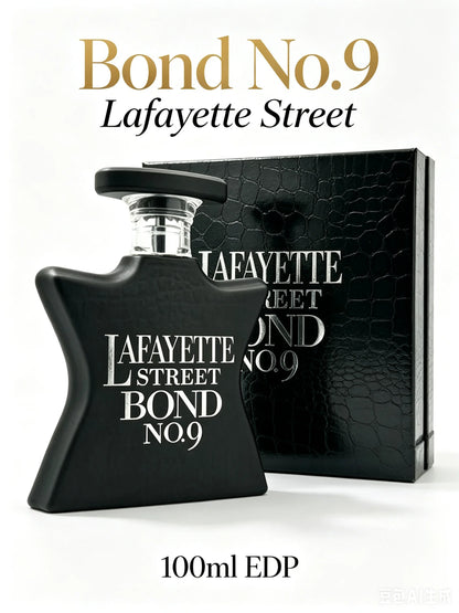 New Arrival Bond No.9 Lafayette Street EDP 100ml 3.3oz Black Star Perfume Bergamot Apple Vanilla Amber Wood Long Lasting Fragrance Men Women Labor Day Halloween Thanksgiving Black Friday Cyber Monday Christmas Gift Idea Best Seller Fast US Shipping