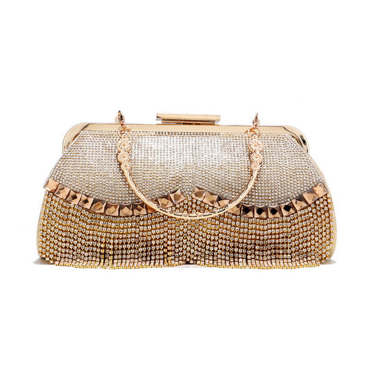 New Fringed Evening Bag Ladies Banquet All Match Clutch High End Dress Evening Party Bag