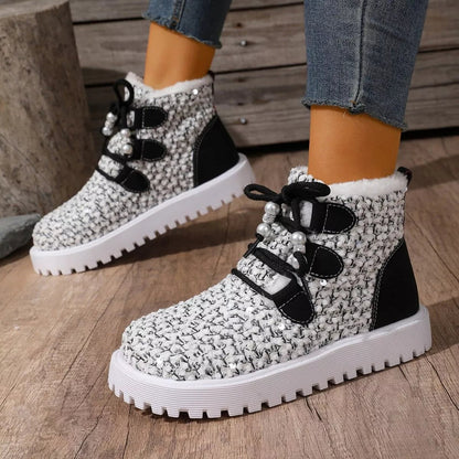 Sparkling Lace Up : Ankle Boots