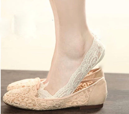 Pair of Lace Non-slip Footsie