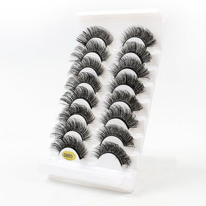 3D Voluminous False Eyelashes 8-Pair Set