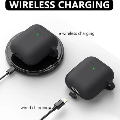Clearance_For Apple AirPods 2nd/1st Generation Charging Case For Airpods Case Cover 2&1 with Cleaner Kit Soft Silicone Protectiv