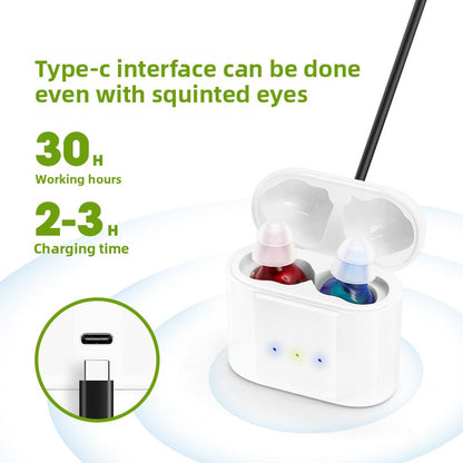Rechargeable In-Ear Hearing Amplifier
