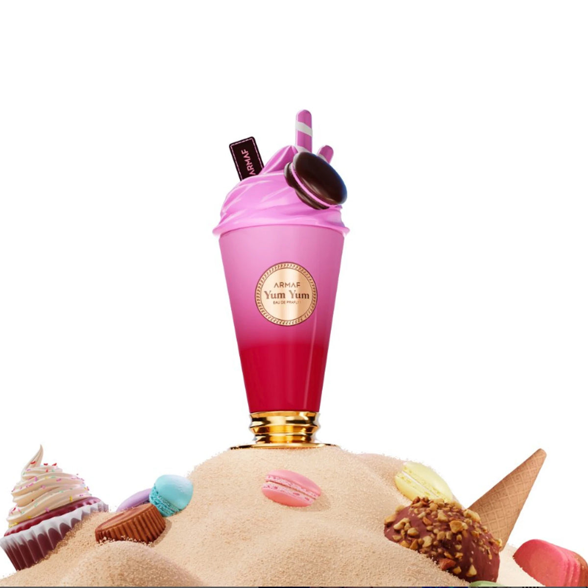 Armaf Yum Eau De Parfum 3.4oz 100ml Women Perfume Sweet Berry Vanilla Milkshake Gourmand Fragrance Long Lasting Dessert Spray Luxury Gift For Her Daily Dating Party