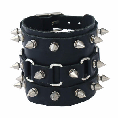 Punk Non-Mainstream Exaggerated Genuine Leather Bracelet