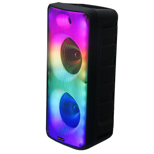 Supersonic 2 x 8" Bluetooth Speaker FIRE BOX with FM Radio and Remote