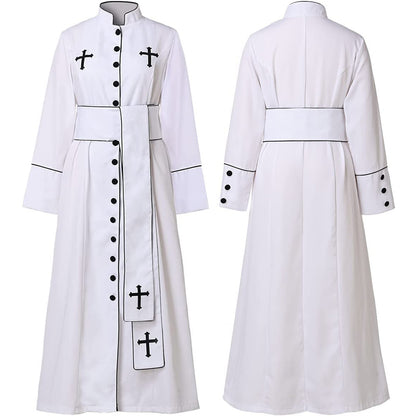 Church clergy, priests, priests, clothing, ladies, priests' robes, Roman Cass with standing collars, clothing