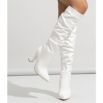 VivaVertix™ – Sharp Tip Long Heel Boots for Women