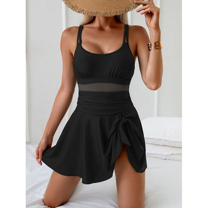 One-Piece Swimwear Women's Elegant Beach Dress Bikini