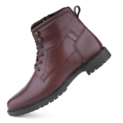 Handcrafted Italian Leather High Ankle Boots For Men (Size-UK-10)