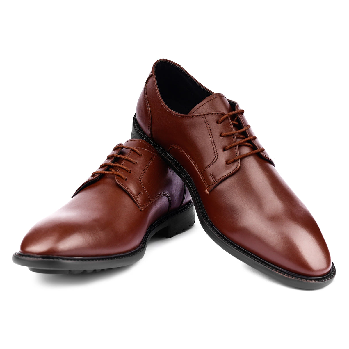 Handmade Premium Italian Leather Derby Shoes For Men (Size-UK-7)