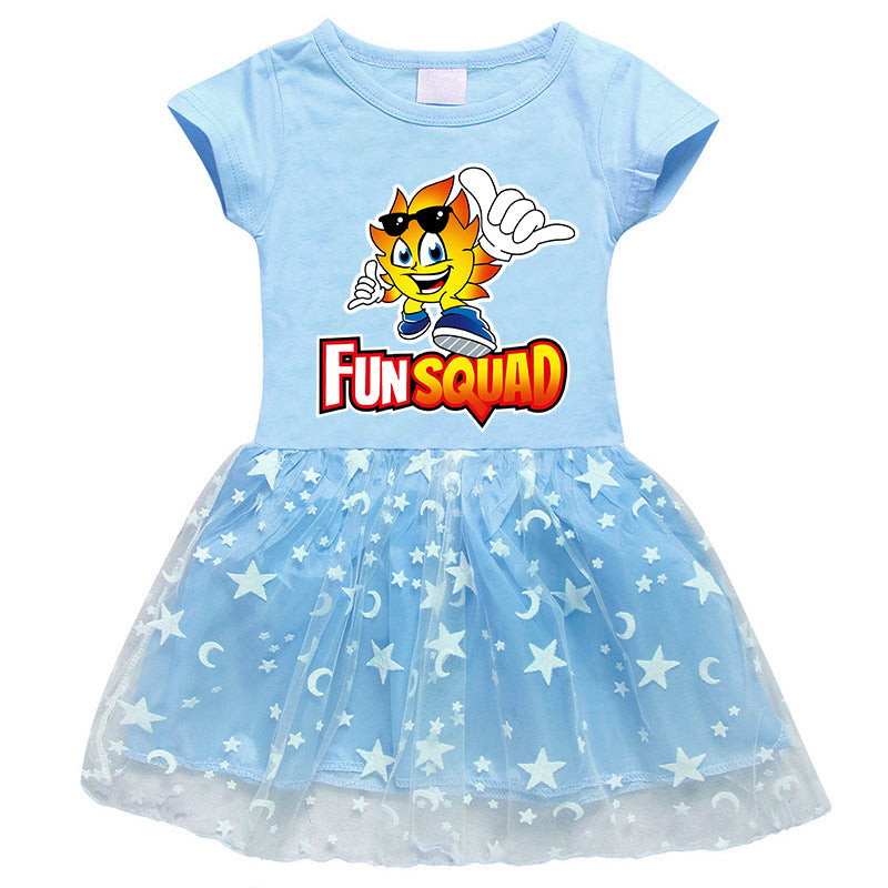 Girls' Half Sleeve Summer Dress
