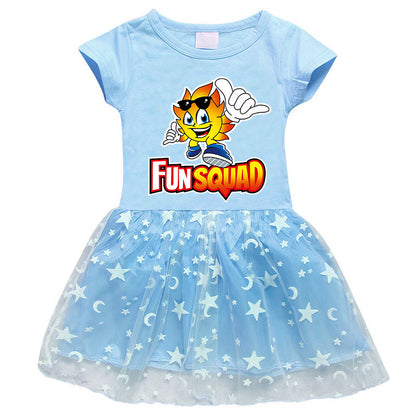 Girls' Half Sleeve Summer Dress
