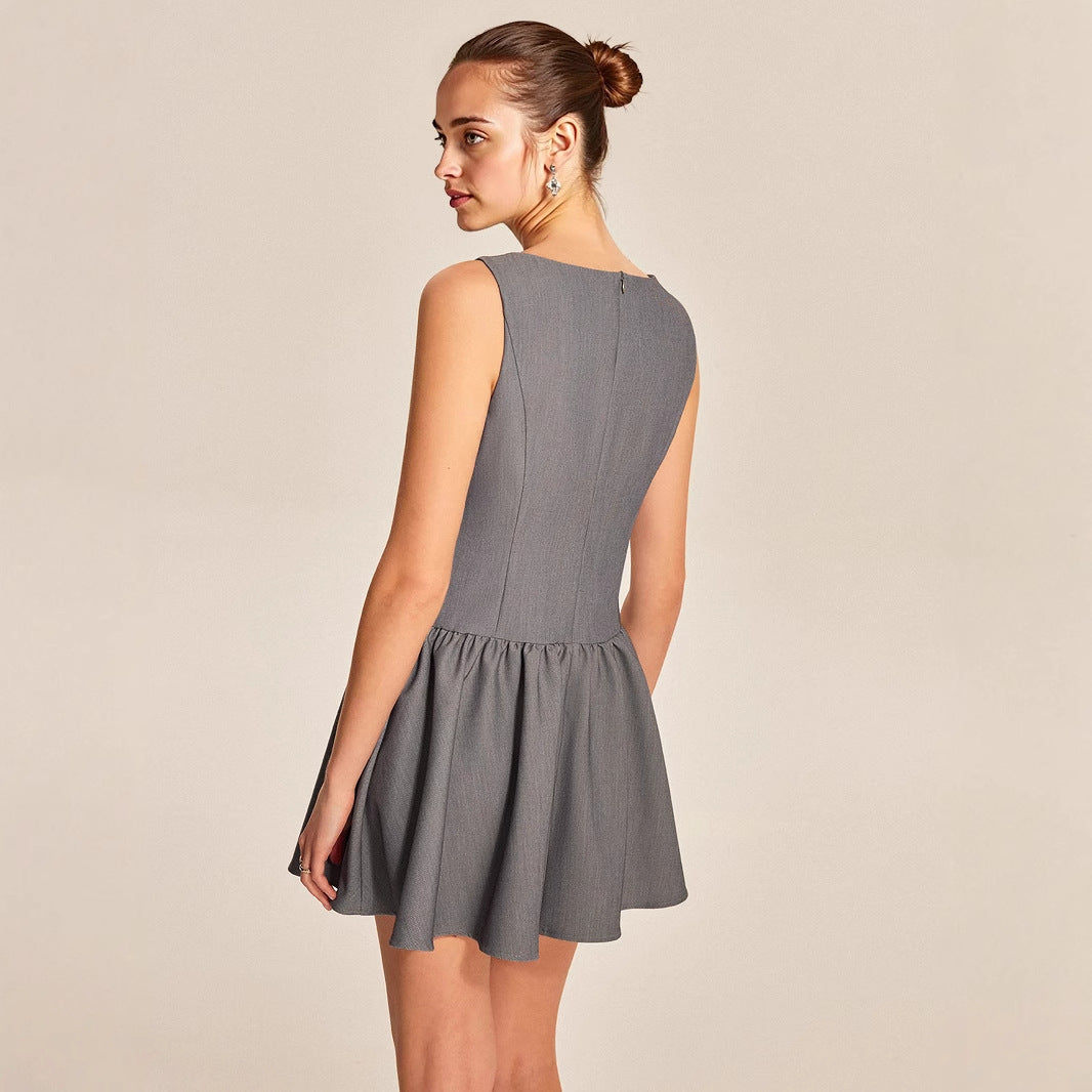 Ladies' sleeveless A-line dress
