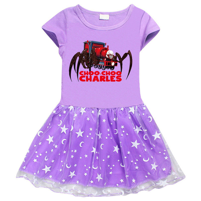 Girls' Half Sleeve Summer Dress