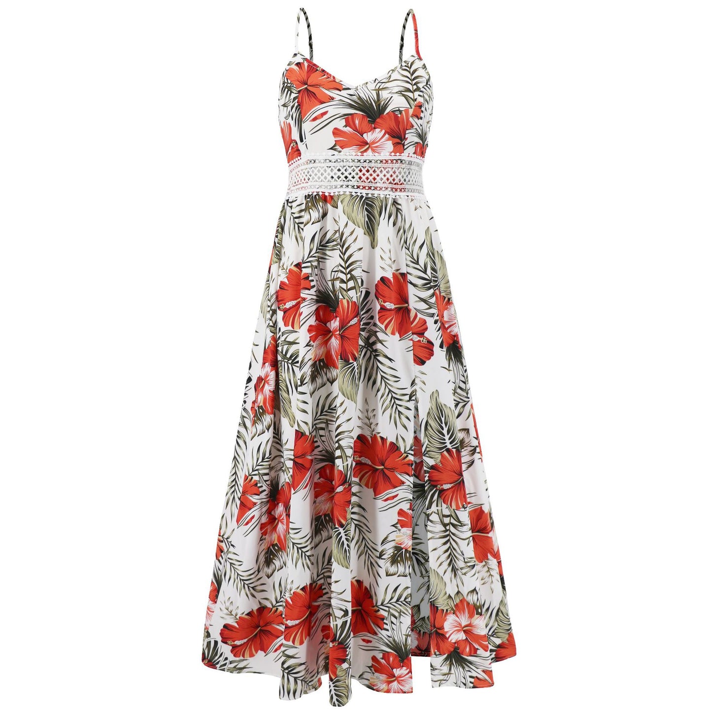 Lace Strapless Dress Summer Long Dress