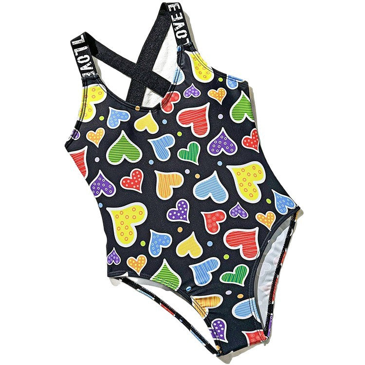 Cute Printed One-Piece Swimwear for Girls