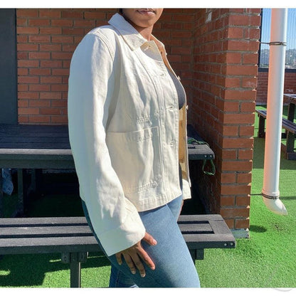 Ladies Super Strong Denim Jacket With Patch Pockets | "MS" - B Grade