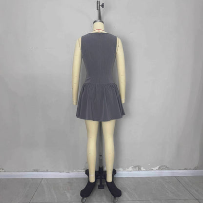 Ladies' sleeveless A-line dress