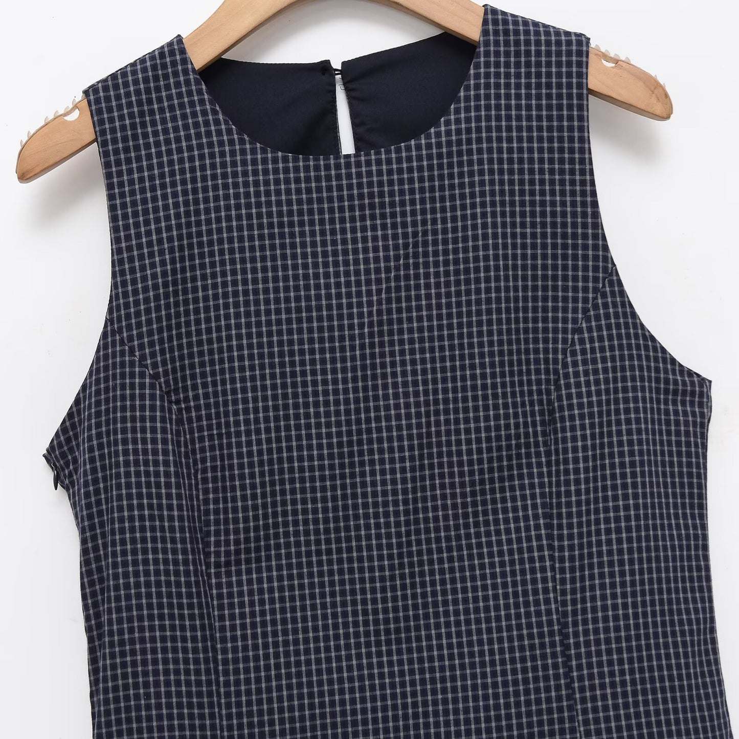Summer layered plaid cake dress
