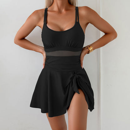 One-Piece Swimwear Women's Elegant Beach Dress Bikini