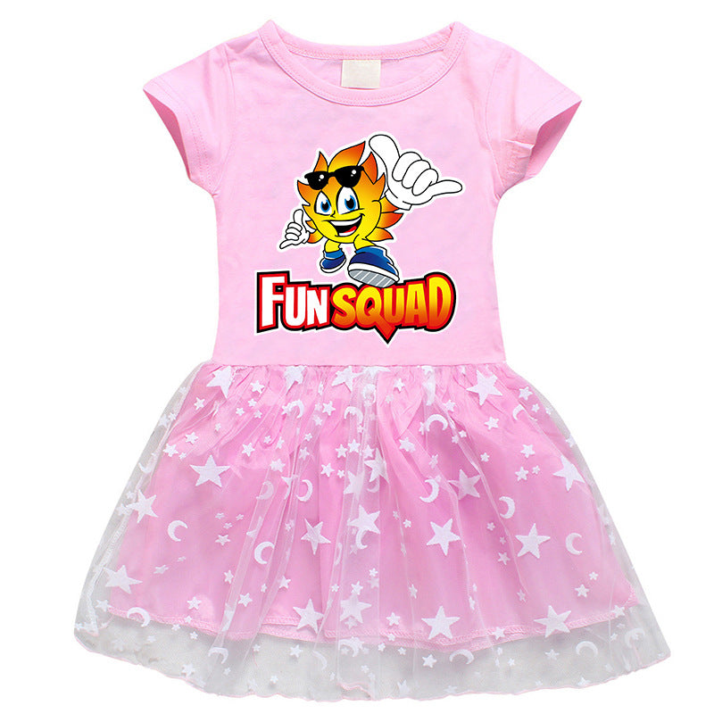 Girls' Half Sleeve Summer Dress