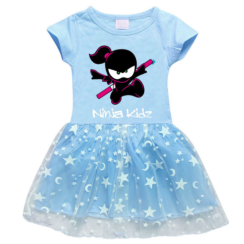 Girls' Half Sleeve Summer Dress
