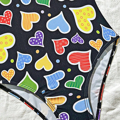 Cute Printed One-Piece Swimwear for Girls