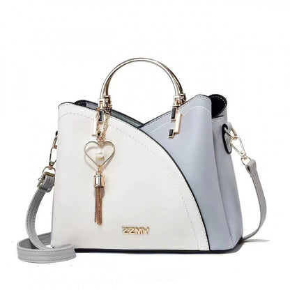 Color-blocked  large-capacity shoulder bag with high-quality crossbody design