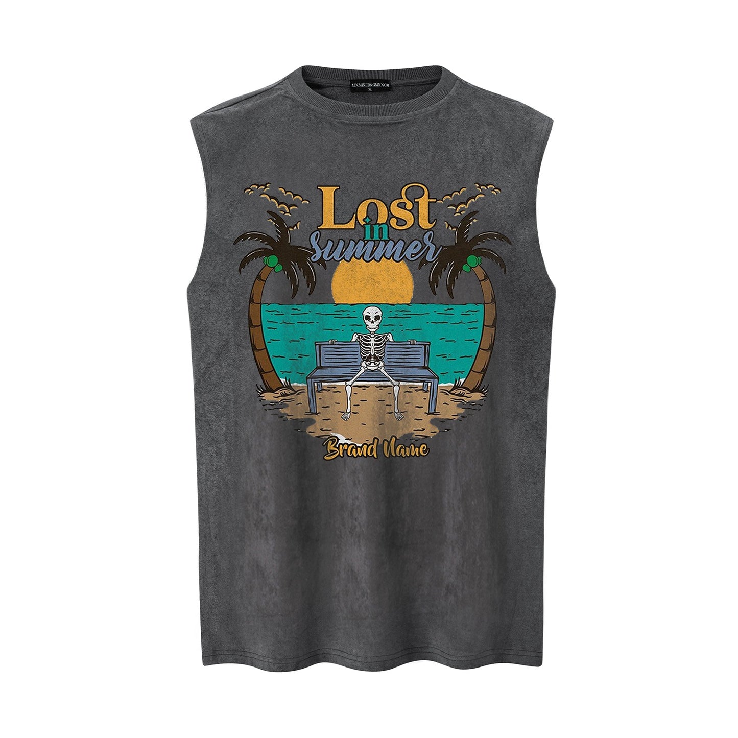 Skeleton Beach Printed Tank Top