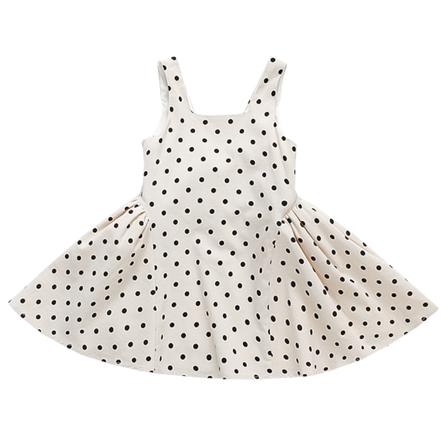 Dot Bow Dress for Girls Summer Cotton Dress Kids Casual Dress