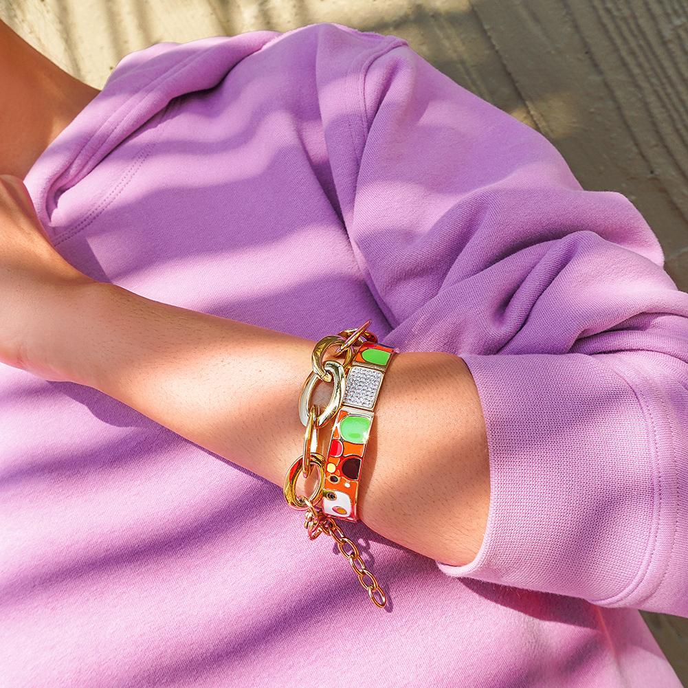 Small Oval Gold Link Bracelet