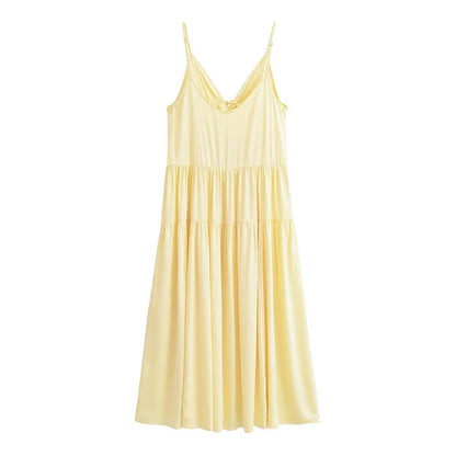 Summer hot girl pleated dress