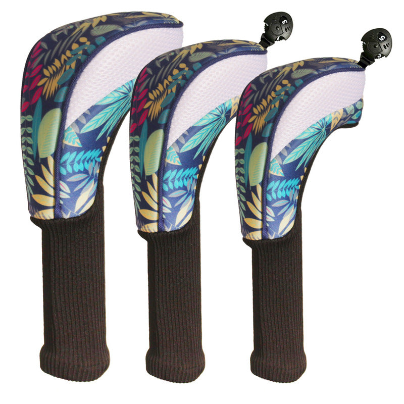 3-Piece Long-Neck Golf Club Headcover Set – Numbered Wooden Club Protectors, Durable Golf Accessories