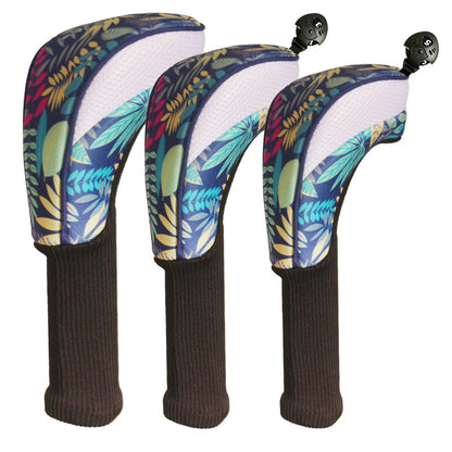 3-Piece Long-Neck Golf Club Headcover Set – Numbered Wooden Club Protectors, Durable Golf Accessories